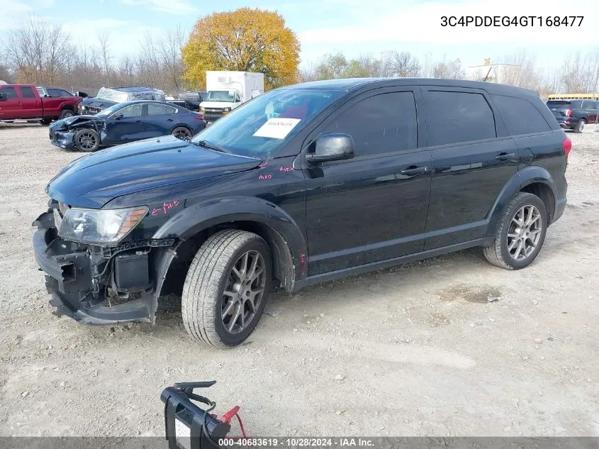 2016 Dodge Journey R/T VIN: 3C4PDDEG4GT168477 Lot: 40683619