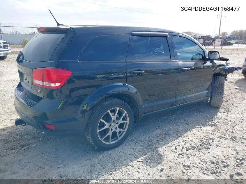 2016 Dodge Journey R/T VIN: 3C4PDDEG4GT168477 Lot: 40683619