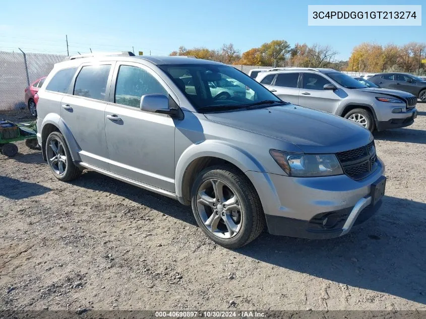 2016 Dodge Journey Crossroad Plus VIN: 3C4PDDGG1GT213274 Lot: 40690897