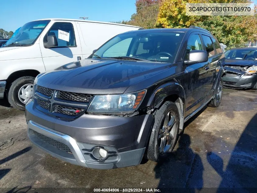 3C4PDCGB3GT106970 2016 Dodge Journey Crossroad Plus