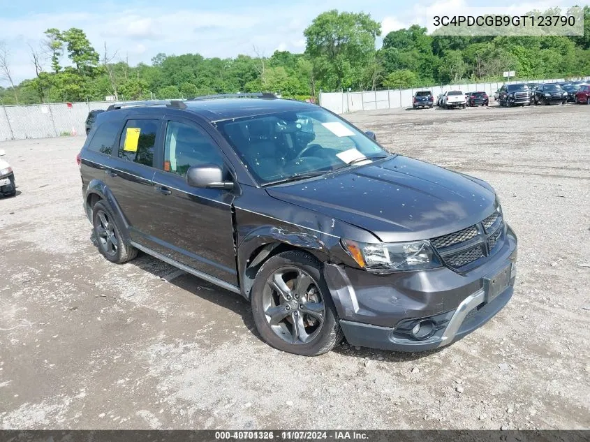 2016 Dodge Journey Crossroad Plus VIN: 3C4PDCGB9GT123790 Lot: 40701326