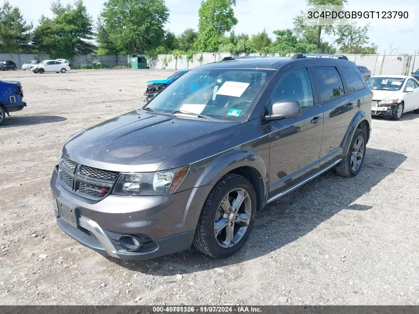 2016 Dodge Journey Crossroad Plus VIN: 3C4PDCGB9GT123790 Lot: 40701326