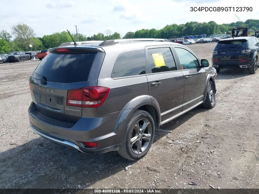 2016 Dodge Journey Crossroad Plus VIN: 3C4PDCGB9GT123790 Lot: 40701326