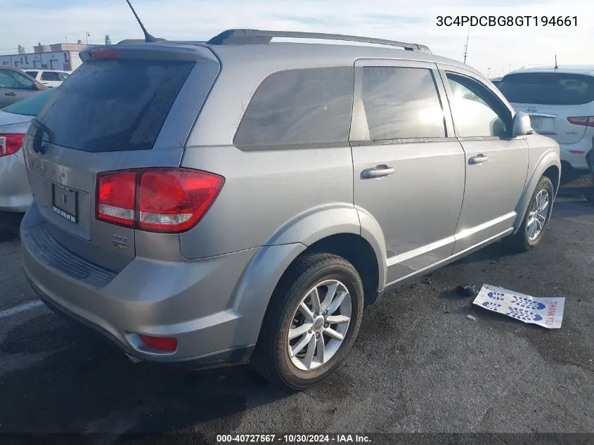 3C4PDCBG8GT194661 2016 Dodge Journey Sxt