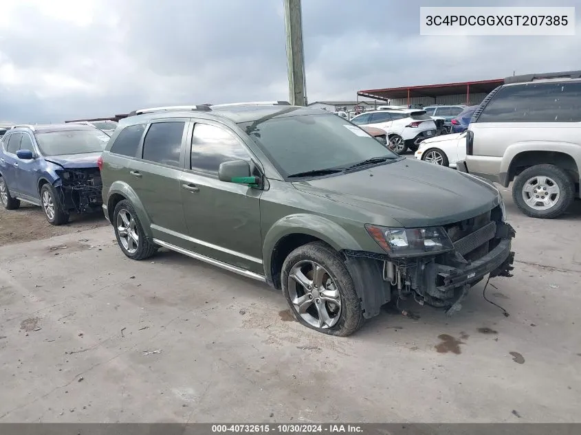 2016 Dodge Journey Crossroad Plus VIN: 3C4PDCGGXGT207385 Lot: 40732615