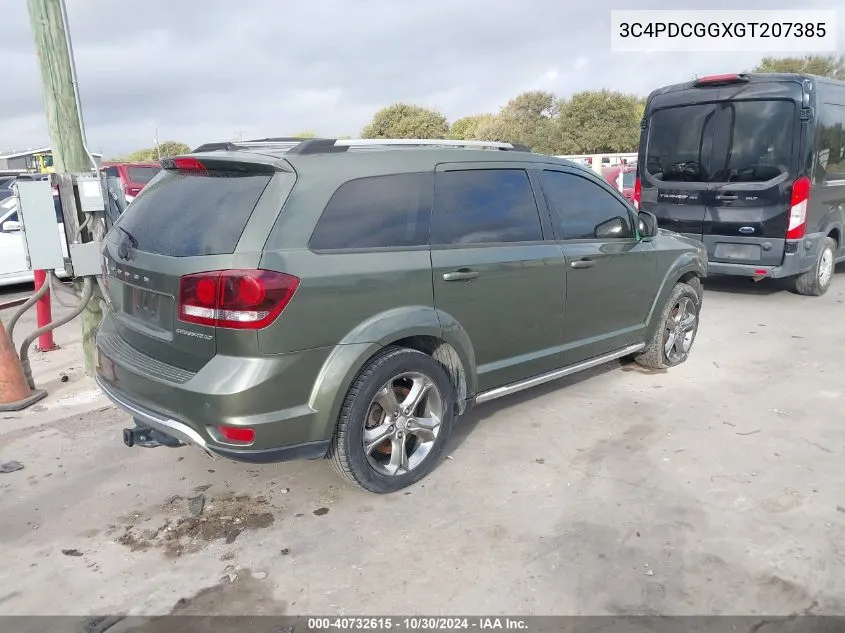 2016 Dodge Journey Crossroad Plus VIN: 3C4PDCGGXGT207385 Lot: 40732615