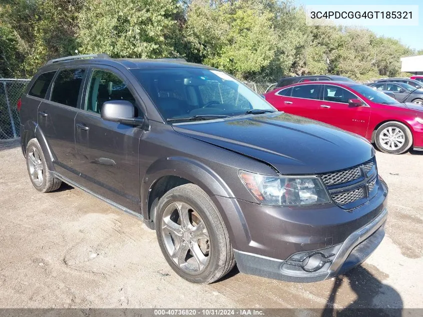 2016 Dodge Journey Crossroad Plus VIN: 3C4PDCGG4GT185321 Lot: 40736820