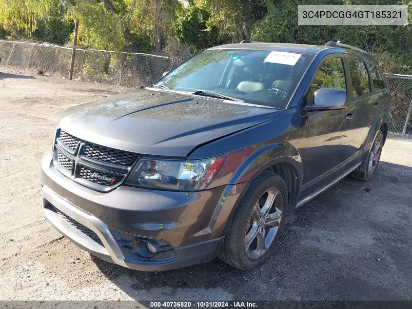 2016 Dodge Journey Crossroad Plus VIN: 3C4PDCGG4GT185321 Lot: 40736820