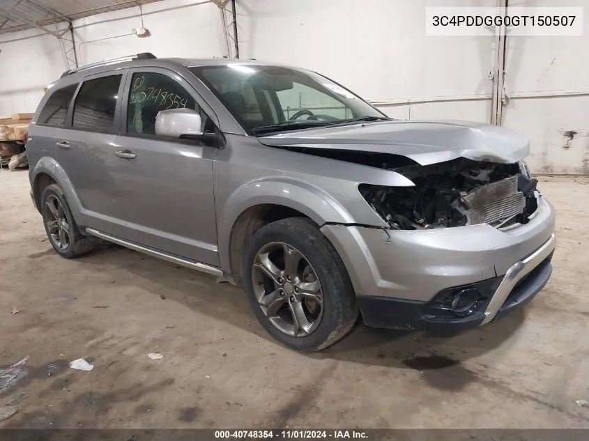 2016 Dodge Journey Crossroad VIN: 3C4PDDGG0GT150507 Lot: 40748354