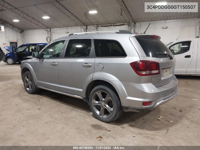 2016 Dodge Journey Crossroad VIN: 3C4PDDGG0GT150507 Lot: 40748354