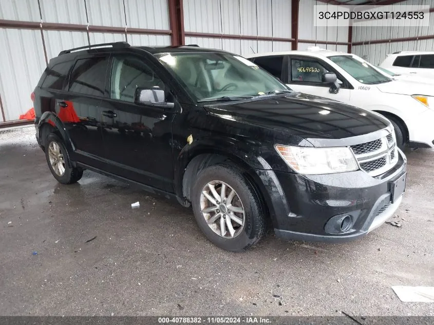 2016 Dodge Journey Sxt VIN: 3C4PDDBGXGT124553 Lot: 40788382