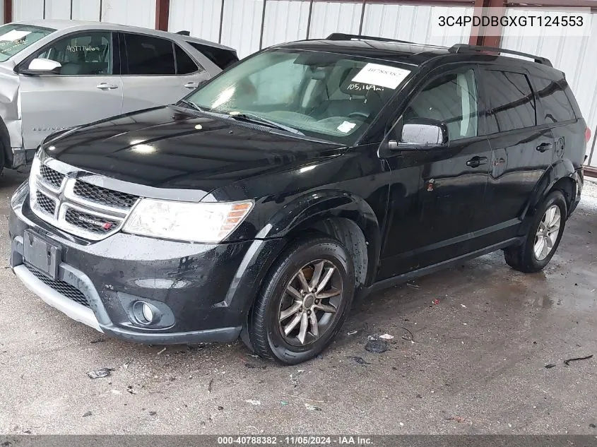 2016 Dodge Journey Sxt VIN: 3C4PDDBGXGT124553 Lot: 40788382