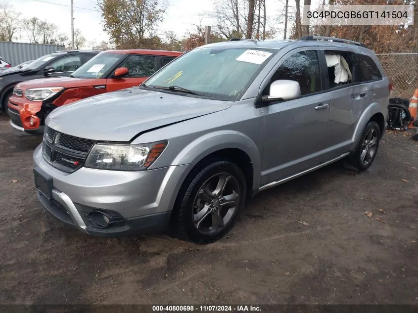 2016 Dodge Journey Crossroad Plus VIN: 3C4PDCGB6GT141504 Lot: 40800698