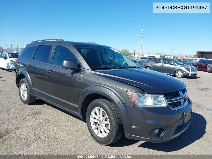 3C4PDCBBXGT191457 2016 Dodge Journey Sxt