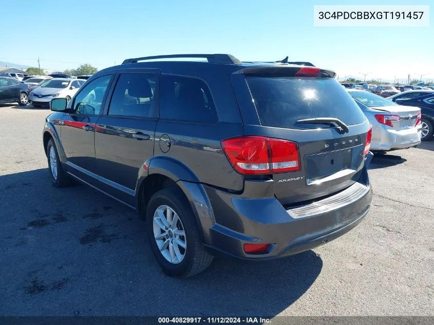 3C4PDCBBXGT191457 2016 Dodge Journey Sxt