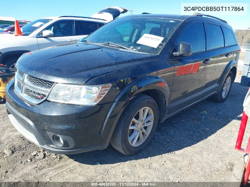 2016 Dodge Journey Sxt VIN: 3C4PDCBB5GT117864 Lot: 40830220