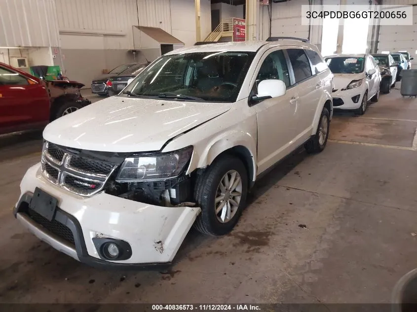 3C4PDDBG6GT200656 2016 Dodge Journey Sxt