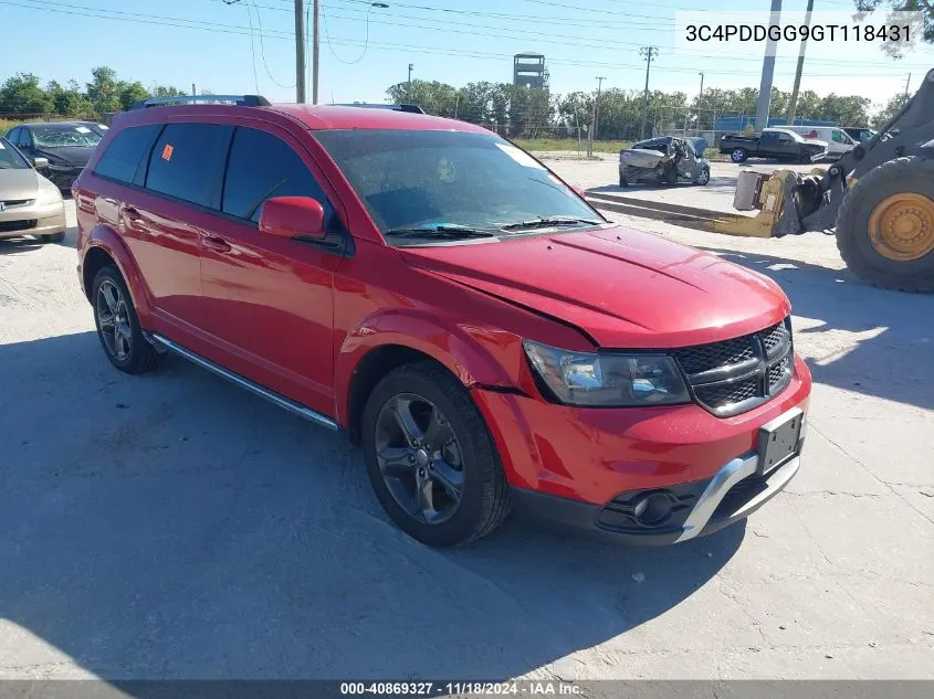 3C4PDDGG9GT118431 2016 Dodge Journey Crossroad Plus