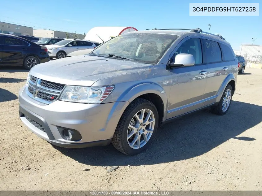 2017 Dodge Journey Gt VIN: 3C4PDDFG9HT627258 Lot: 12091759