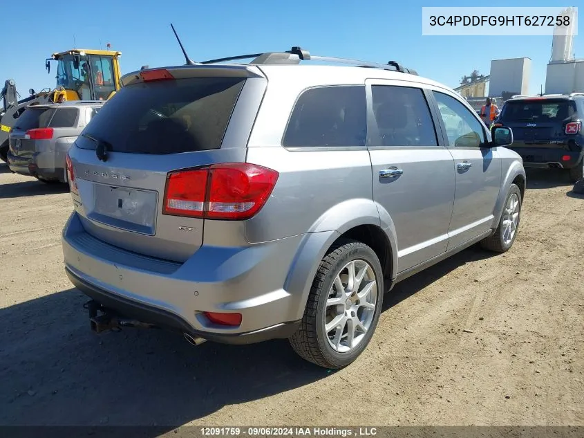 2017 Dodge Journey Gt VIN: 3C4PDDFG9HT627258 Lot: 12091759