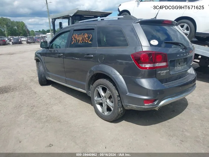 2017 Dodge Journey Crossroad VIN: 3C4PDCGG9HT671625 Lot: 39440962