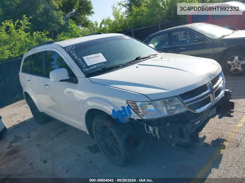 2017 Dodge Journey Sxt Awd VIN: 3C4PDDBG8HT592332 Lot: 39504042