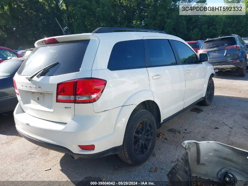 2017 Dodge Journey Sxt Awd VIN: 3C4PDDBG8HT592332 Lot: 39504042