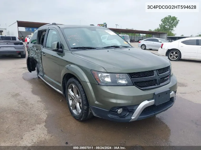 2017 Dodge Journey Crossroad Plus VIN: 3C4PDCGG2HT594628 Lot: 39507011