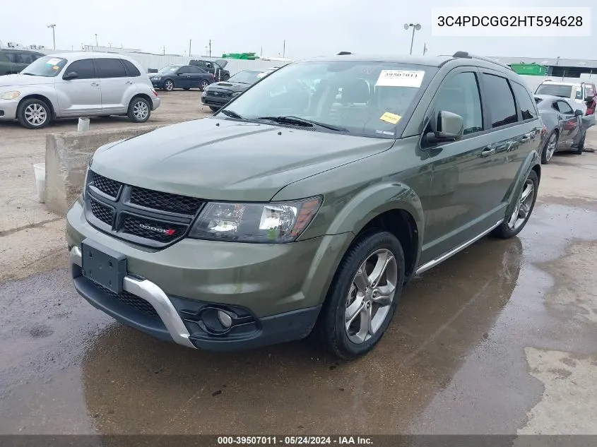 2017 Dodge Journey Crossroad Plus VIN: 3C4PDCGG2HT594628 Lot: 39507011