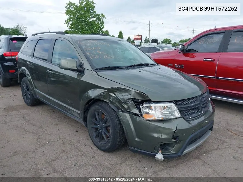 2017 Dodge Journey Sxt VIN: 3C4PDCBG9HT572262 Lot: 39513342