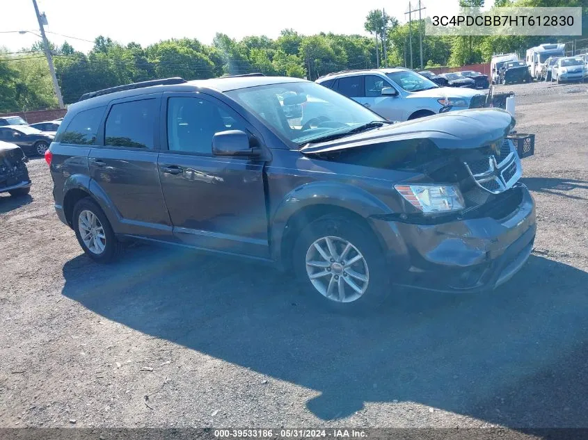 2017 Dodge Journey Sxt VIN: 3C4PDCBB7HT612830 Lot: 39533186