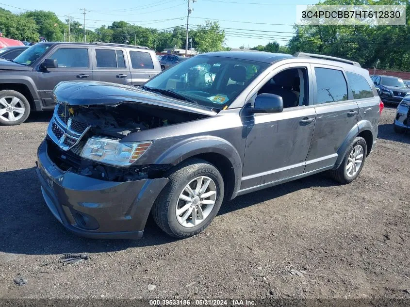 2017 Dodge Journey Sxt VIN: 3C4PDCBB7HT612830 Lot: 39533186