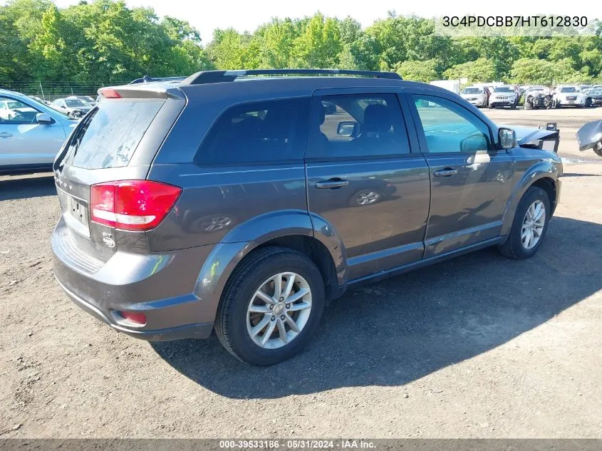 2017 Dodge Journey Sxt VIN: 3C4PDCBB7HT612830 Lot: 39533186