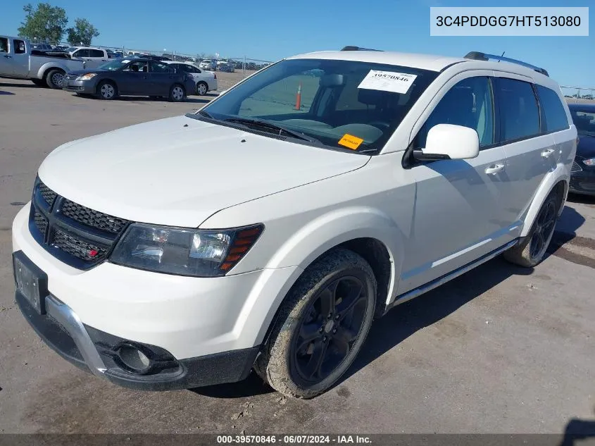 2017 Dodge Journey Crossroad Plus Awd VIN: 3C4PDDGG7HT513080 Lot: 39570846