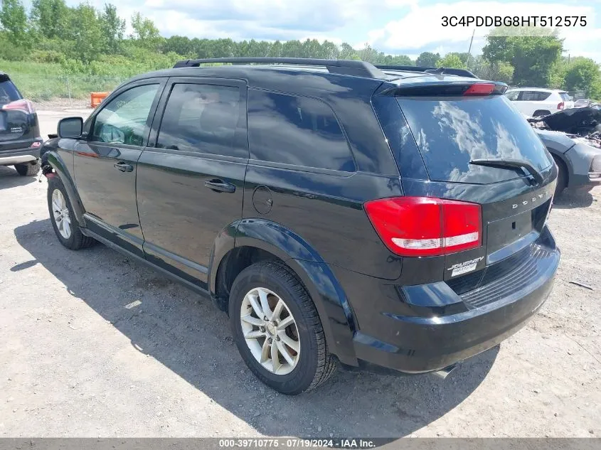 3C4PDDBG8HT512575 2017 Dodge Journey Sxt Awd