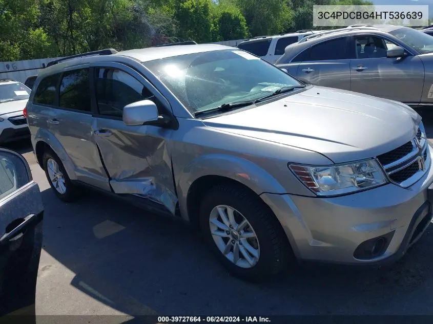 2017 Dodge Journey Sxt VIN: 3C4PDCBG4HT536639 Lot: 39727664