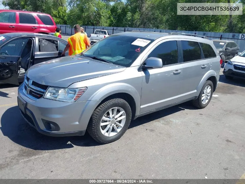 2017 Dodge Journey Sxt VIN: 3C4PDCBG4HT536639 Lot: 39727664