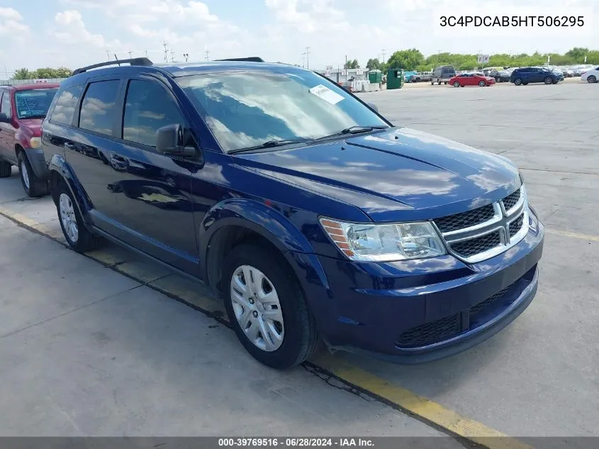 2017 Dodge Journey Se VIN: 3C4PDCAB5HT506295 Lot: 39769516