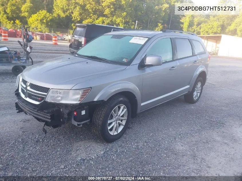 3C4PDDBG7HT512731 2017 Dodge Journey Sxt Awd