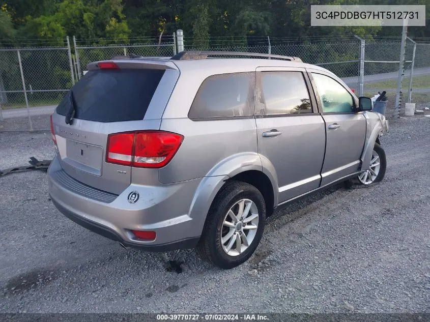 3C4PDDBG7HT512731 2017 Dodge Journey Sxt Awd