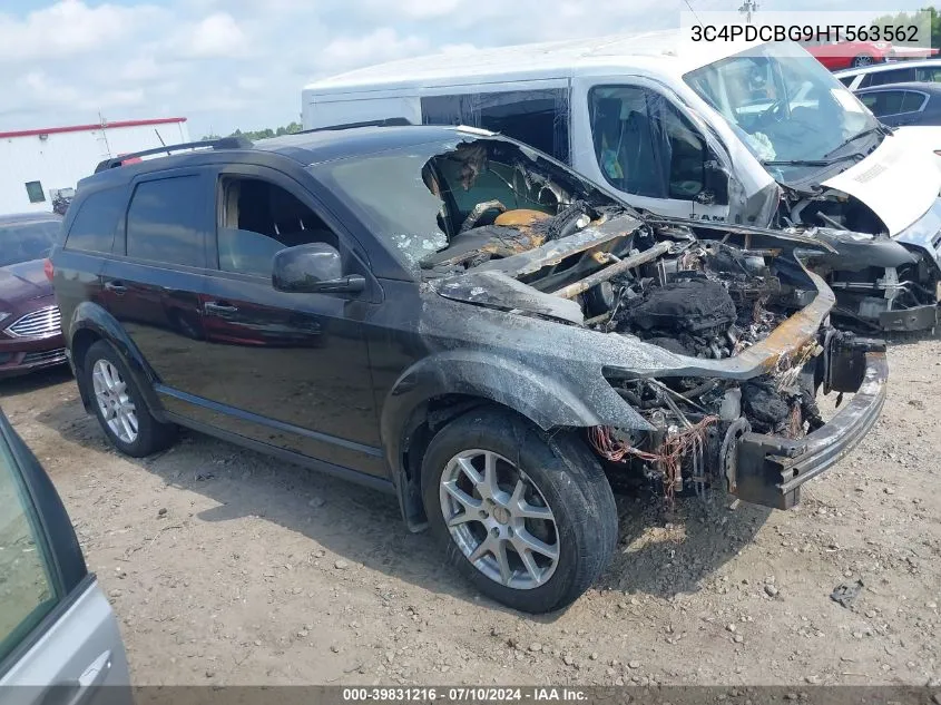 2017 Dodge Journey Sxt VIN: 3C4PDCBG9HT563562 Lot: 39831216