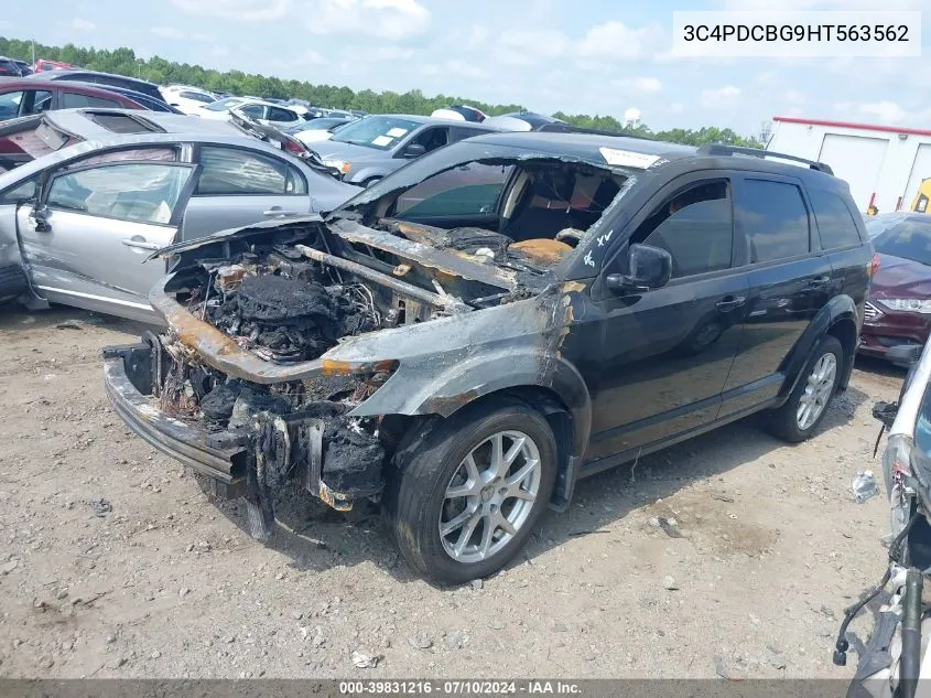 2017 Dodge Journey Sxt VIN: 3C4PDCBG9HT563562 Lot: 39831216