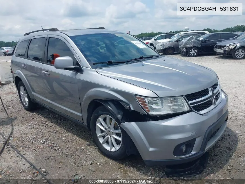 2017 Dodge Journey Sxt VIN: 3C4PDCBG4HT531831 Lot: 39858808