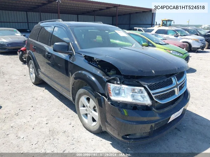 2017 Dodge Journey Se VIN: 3C4PDCAB1HT524518 Lot: 39961161