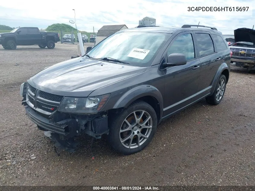 3C4PDDEG6HT615697 2017 Dodge Journey Gt Awd