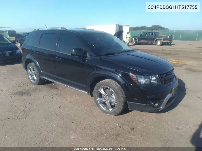 2017 Dodge Journey Crossroad Plus Awd VIN: 3C4PDDGG1HT517755 Lot: 40007875