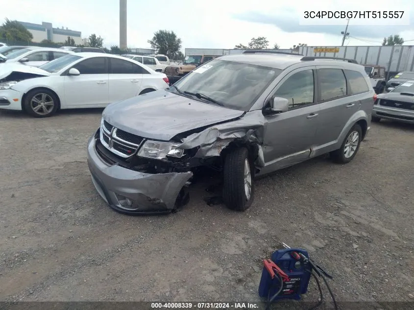 2017 Dodge Journey Sxt VIN: 3C4PDCBG7HT515557 Lot: 40008339