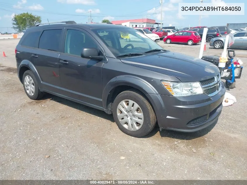 2017 Dodge Journey Se VIN: 3C4PDCAB9HT684050 Lot: 40029473