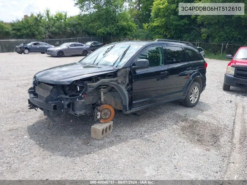 3C4PDDBG6HT512610 2017 Dodge Journey Sxt Awd