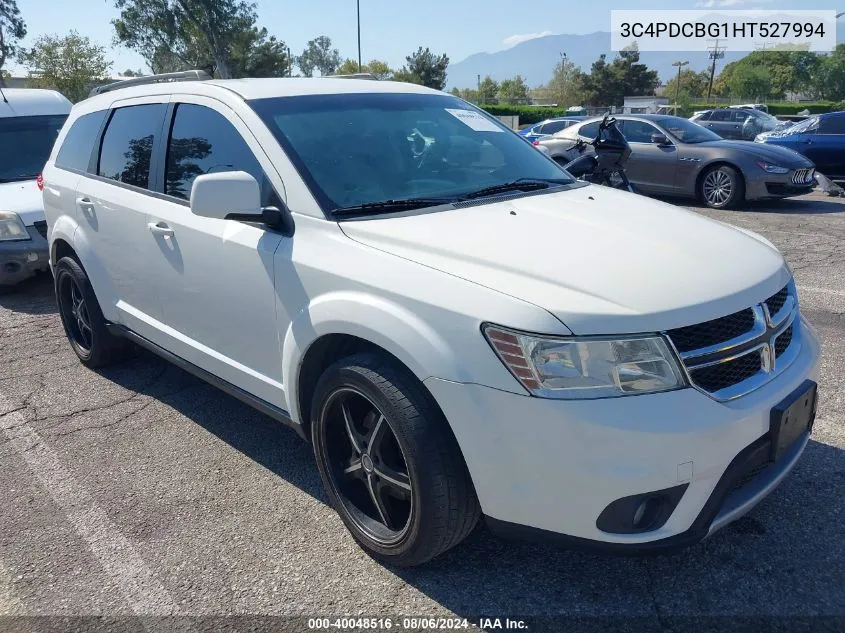 2017 Dodge Journey Sxt VIN: 3C4PDCBG1HT527994 Lot: 40048516